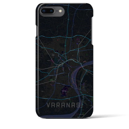 【ヴァーラーナシー（インド）】地図柄iPhoneケース（バックカバータイプ）