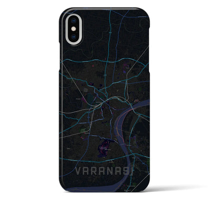 【ヴァーラーナシー（インド）】地図柄iPhoneケース（バックカバータイプ）