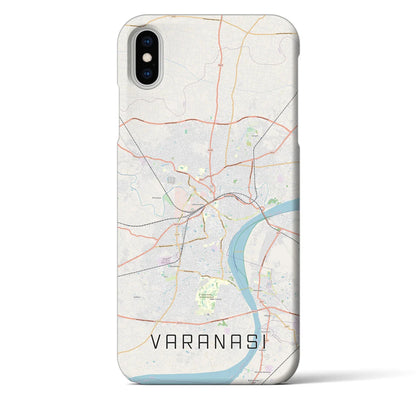 【ヴァーラーナシー（インド）】地図柄iPhoneケース（バックカバータイプ）