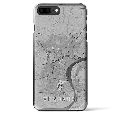 【ヴァーラーナシー（インド）】地図柄iPhoneケース（クリアタイプ）