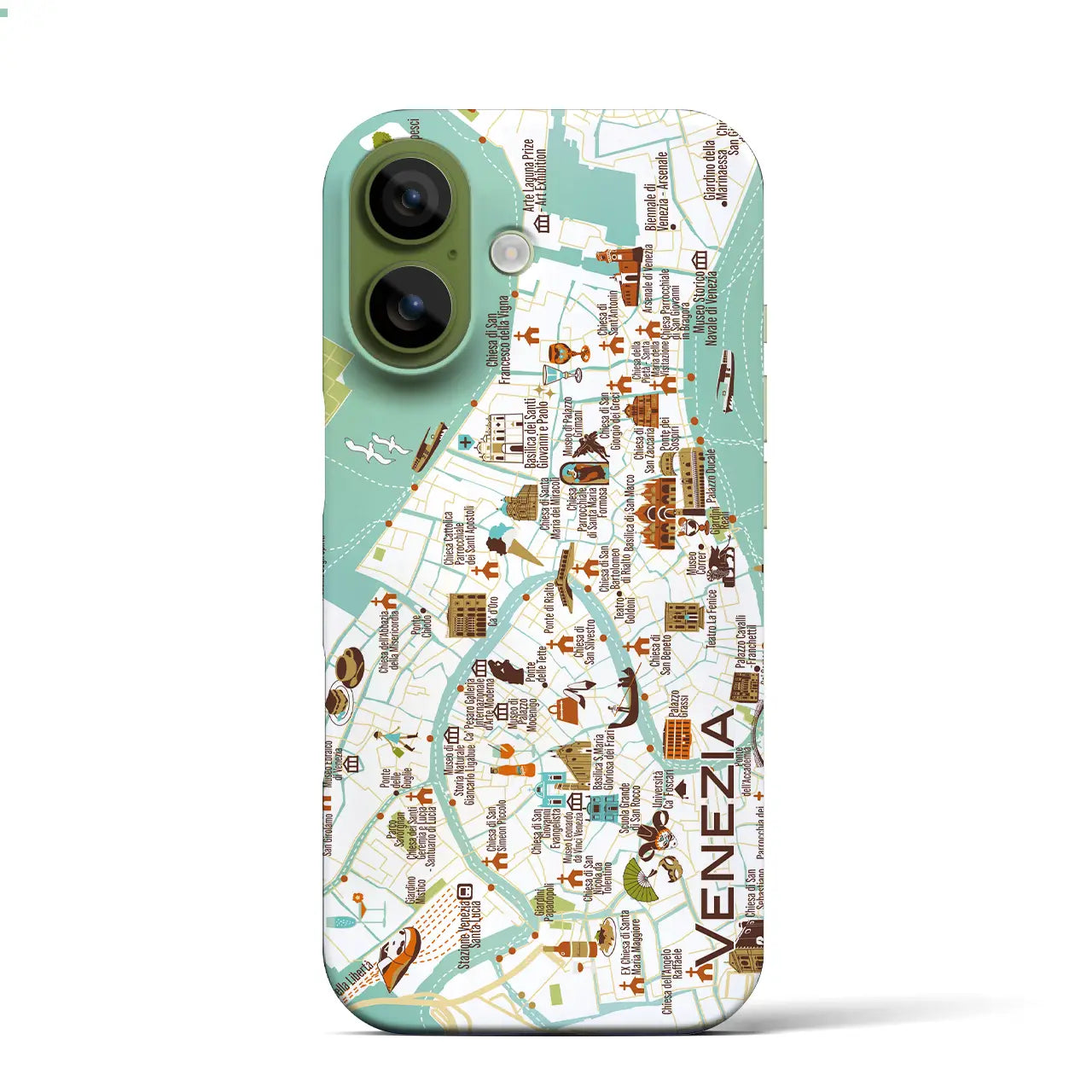 ヴェネツィア】イラストマップiPhoneケース(バックカバータイプ ヴェネツィア】イラストマップiPhoneケース(バックカバータイプ