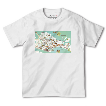 【ヴェネツィア（イタリア）】イラストマップTシャツ