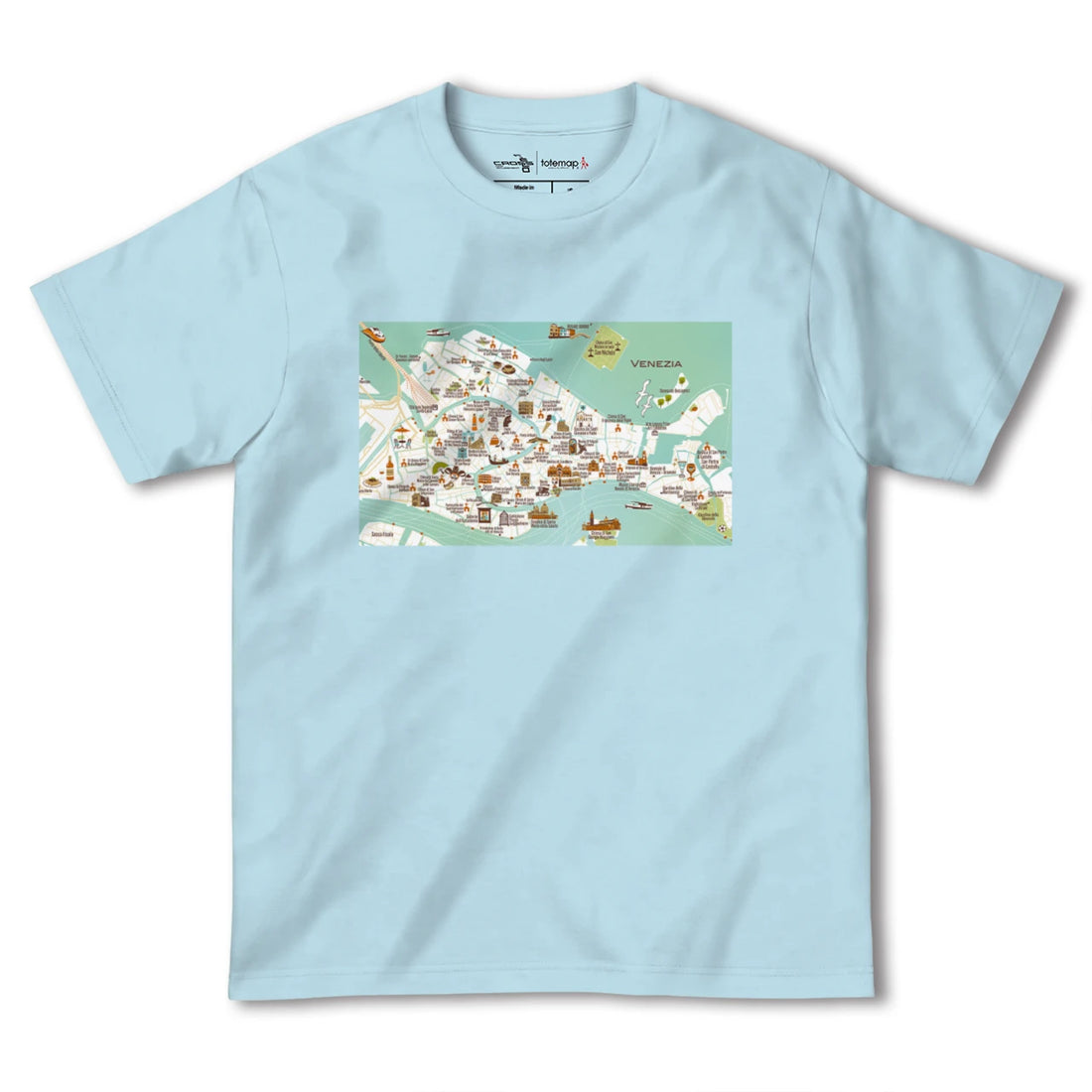【ヴェネツィア(イタリア)】イラストマップTシャツ