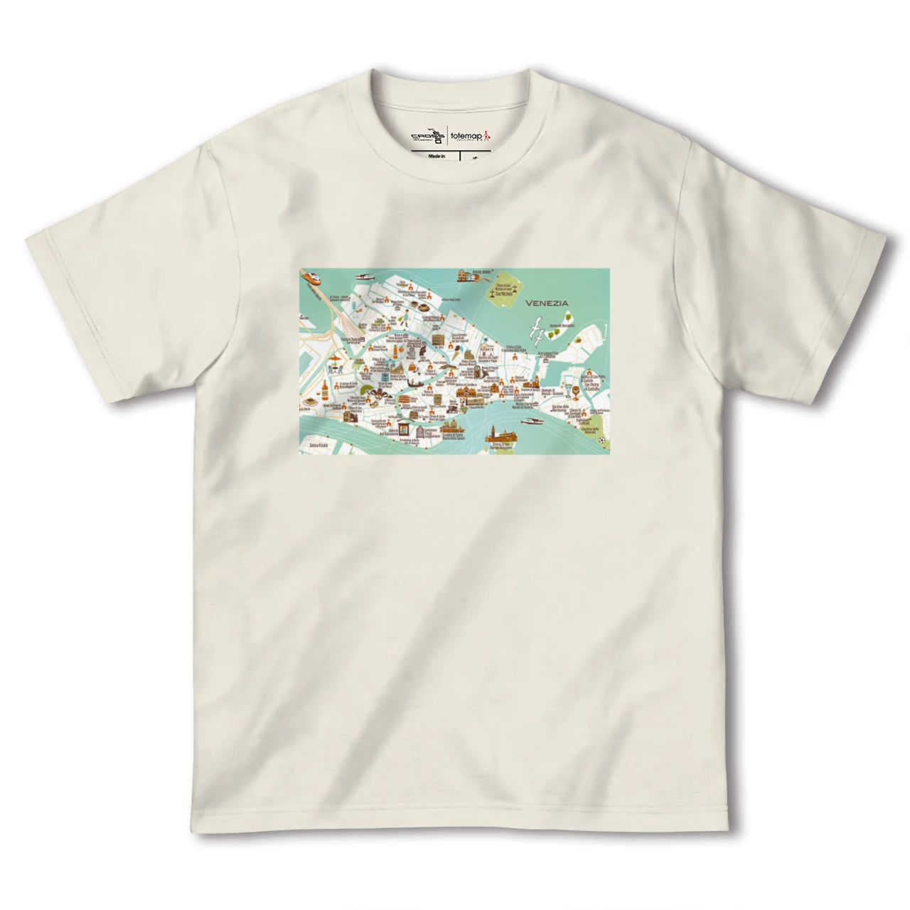 【ヴェネツィア（イタリア）】イラストマップTシャツ