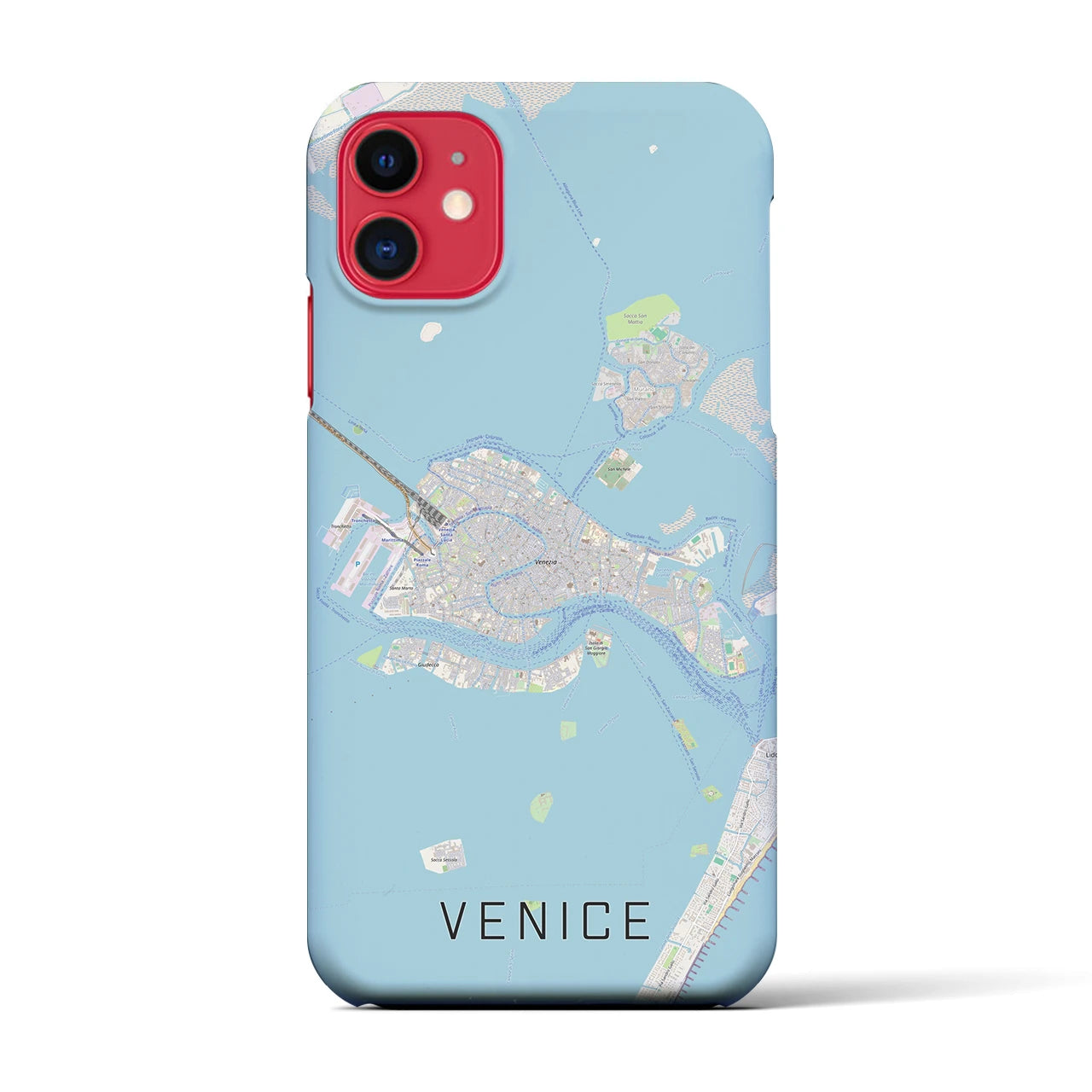 【ヴェネツィア2】地図柄iPhoneケース（バックカバータイプ・ナチュラル）iPhone 11 用