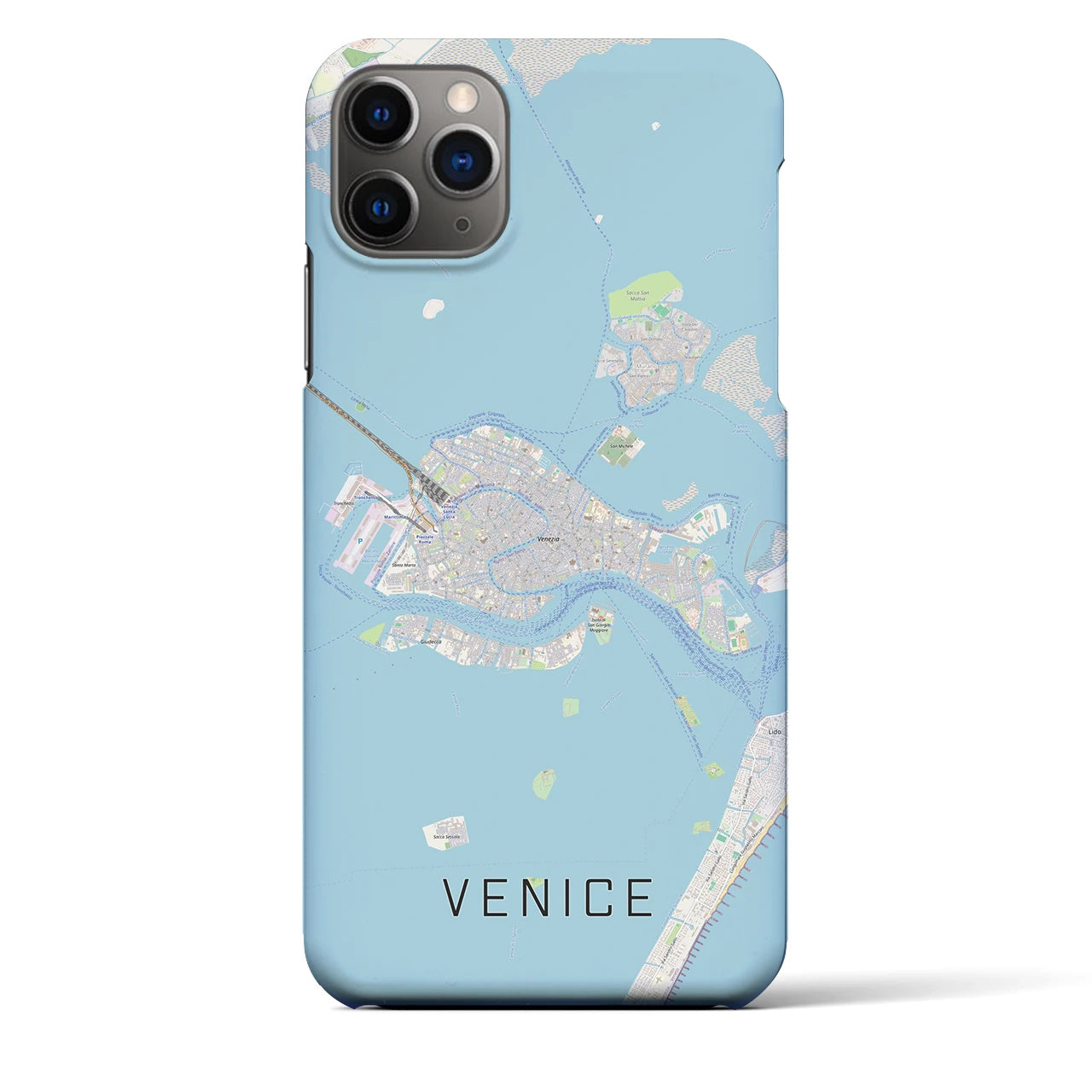 【ヴェネツィア2】地図柄iPhoneケース（バックカバータイプ・ナチュラル）iPhone 11 Pro Max 用