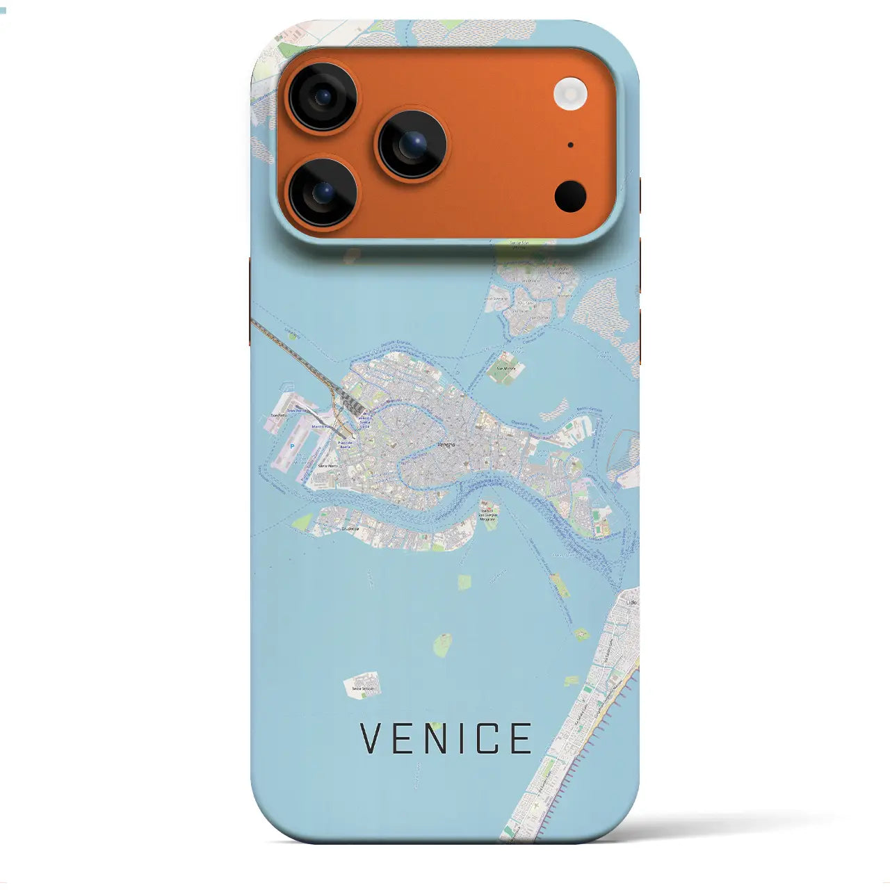 【ヴェネツィア2（イタリア）】地図柄iPhoneケース（バックカバータイプ）