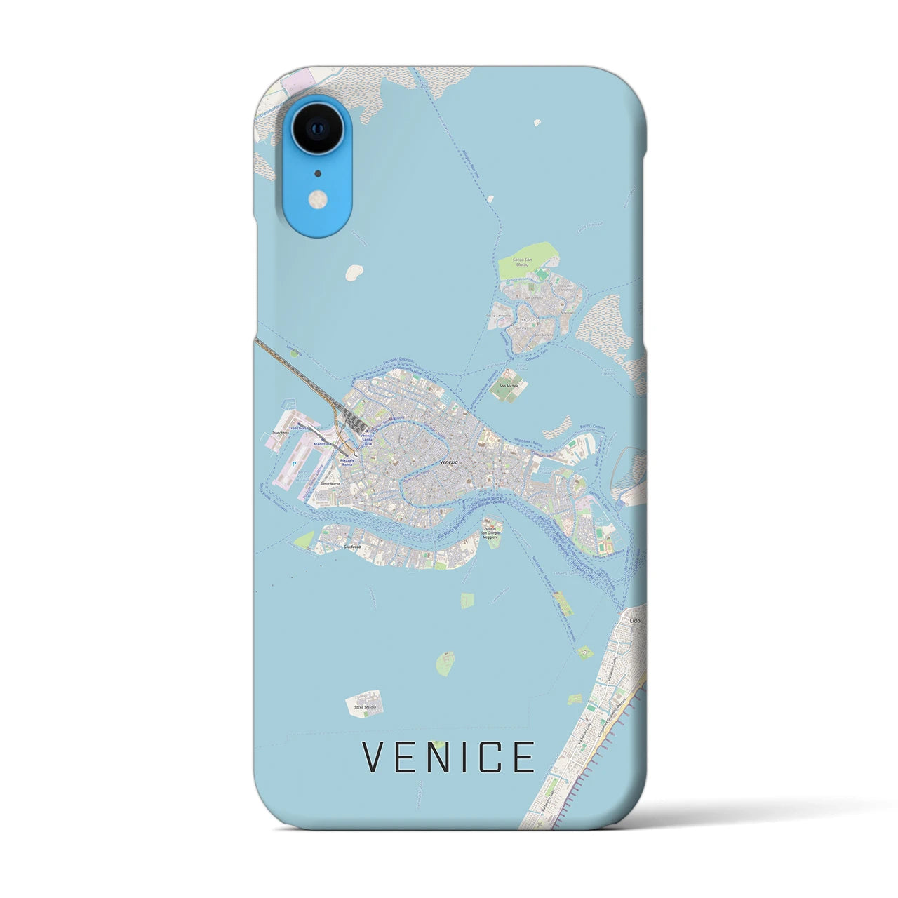 【ヴェネツィア2】地図柄iPhoneケース（バックカバータイプ・ナチュラル）iPhone XR 用