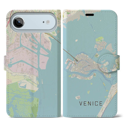 【ヴェネツィア2（イタリア）】地図柄iPhoneケース（手帳タイプ）