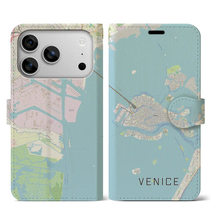 【ヴェネツィア2（イタリア）】地図柄iPhoneケース（手帳タイプ）