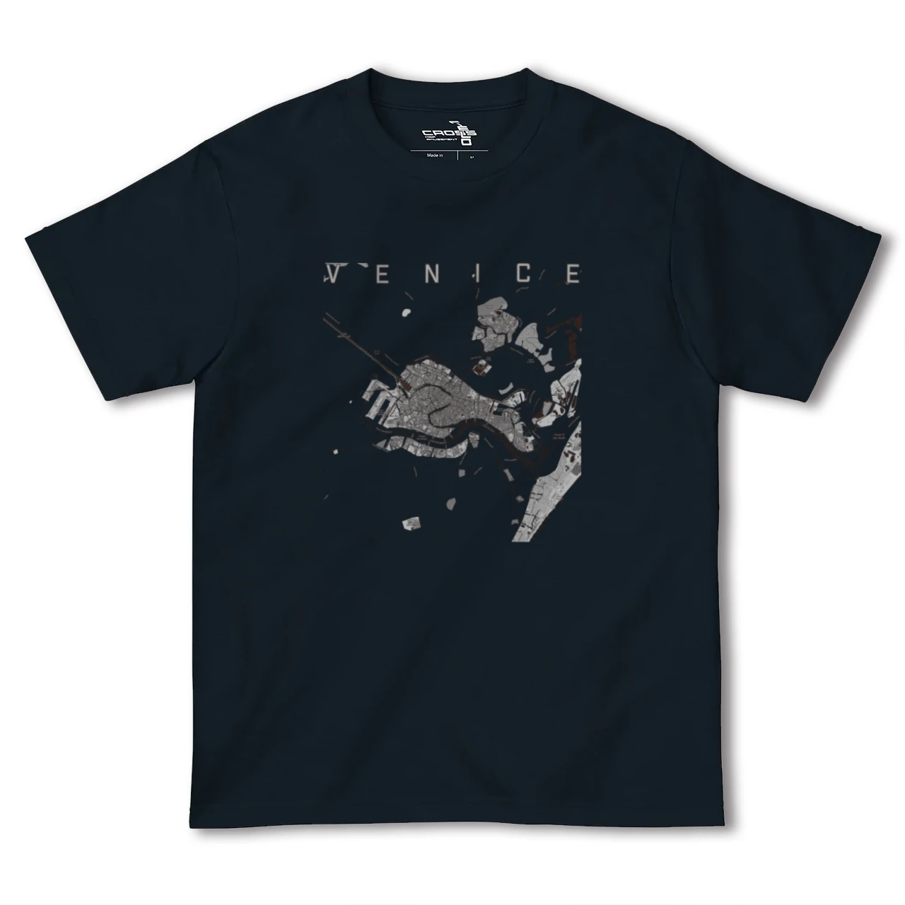 【ヴェネツィア2（イタリア）】地図柄ヘビーウェイトTシャツ