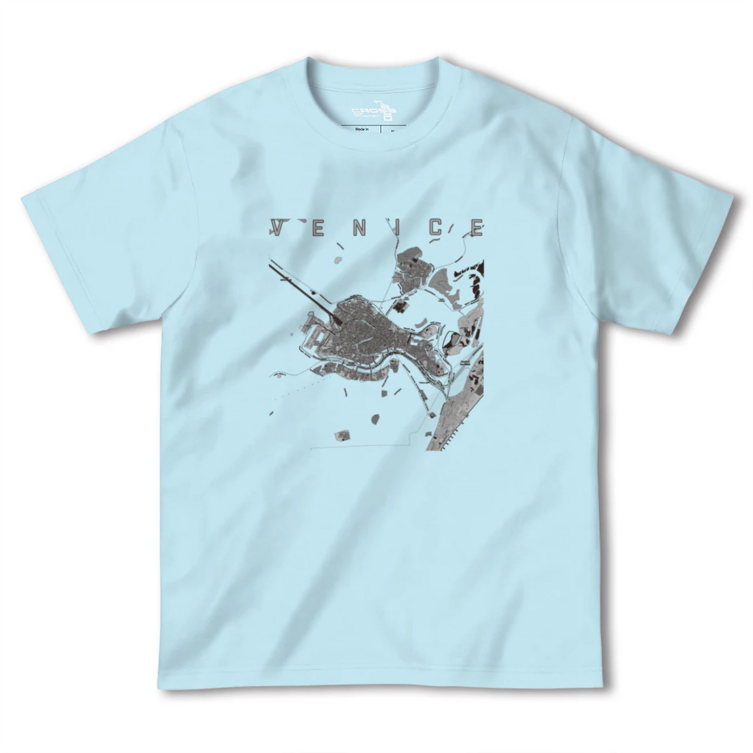 【ヴェネツィア2(イタリア)】地図柄ヘビーウェイトTシャツ