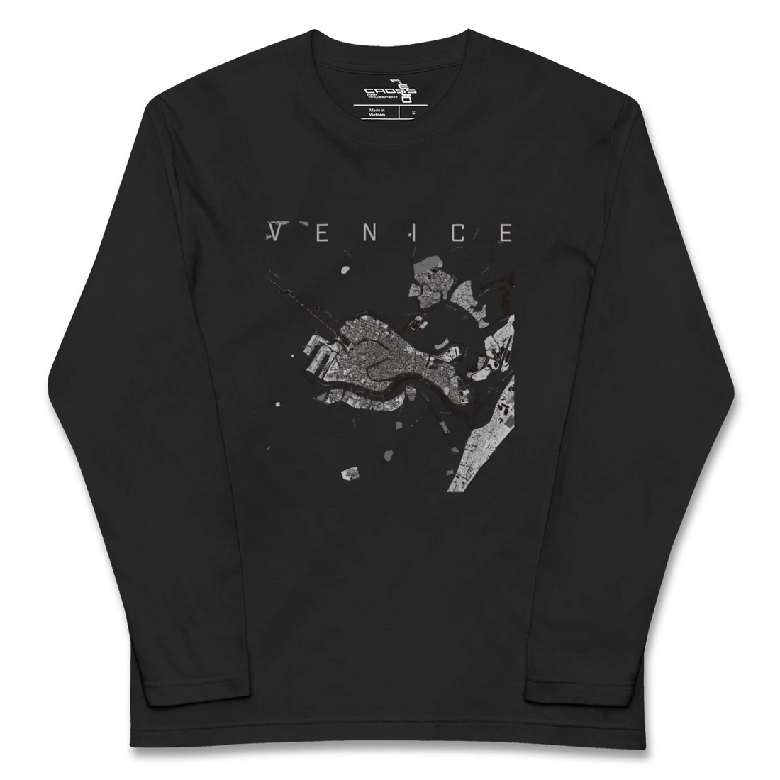 【ヴェネツィア2(イタリア)】地図柄ロングスリーブTシャツ