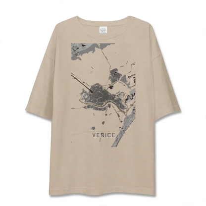 【ヴェネツィア2（イタリア）】地図柄ビッグシルエットTシャツ