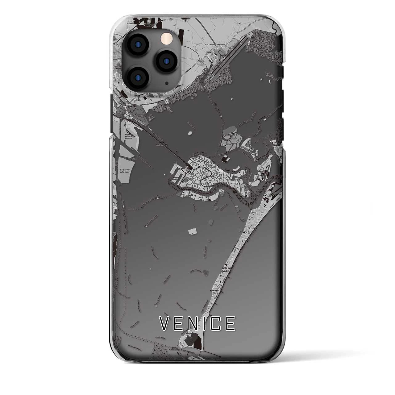 【ヴェネツィア（イタリア）】地図柄iPhoneケース（クリアタイプ）