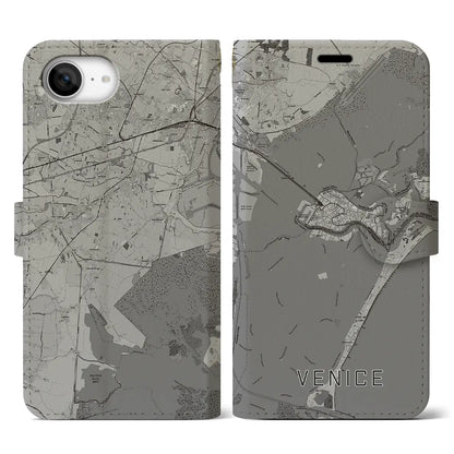 【ヴェネツィア（イタリア）】地図柄iPhoneケース（手帳タイプ）