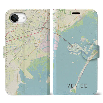 【ヴェネツィア（イタリア）】地図柄iPhoneケース（手帳タイプ）