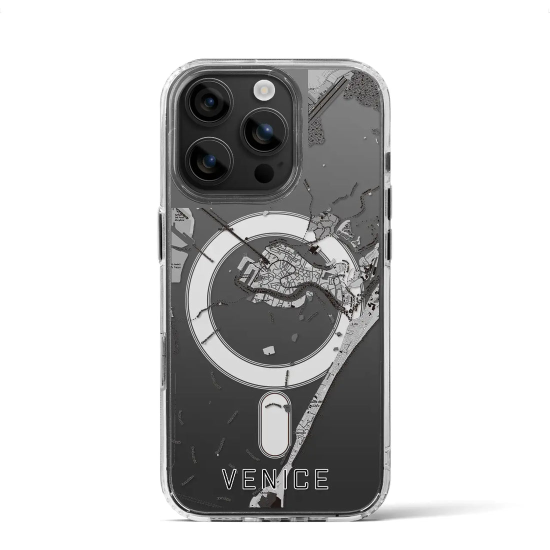 【ヴェネツィア（イタリア）】地図柄iPhoneケース（MagSafeタイプ）
