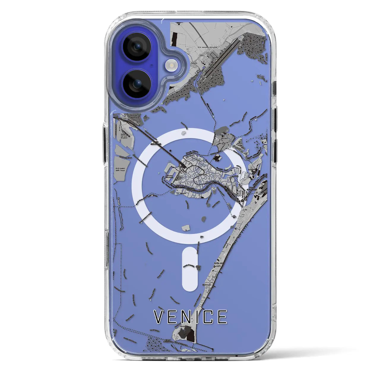 【ヴェネツィア（イタリア）】地図柄iPhoneケース（MagSafeタイプ）