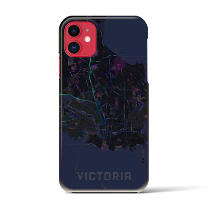 【ビクトリア（カナダ）】地図柄iPhoneケース（バックカバータイプ）