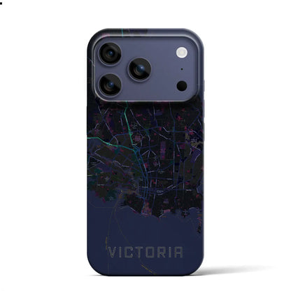 【ビクトリア（カナダ）】地図柄iPhoneケース（バックカバータイプ）