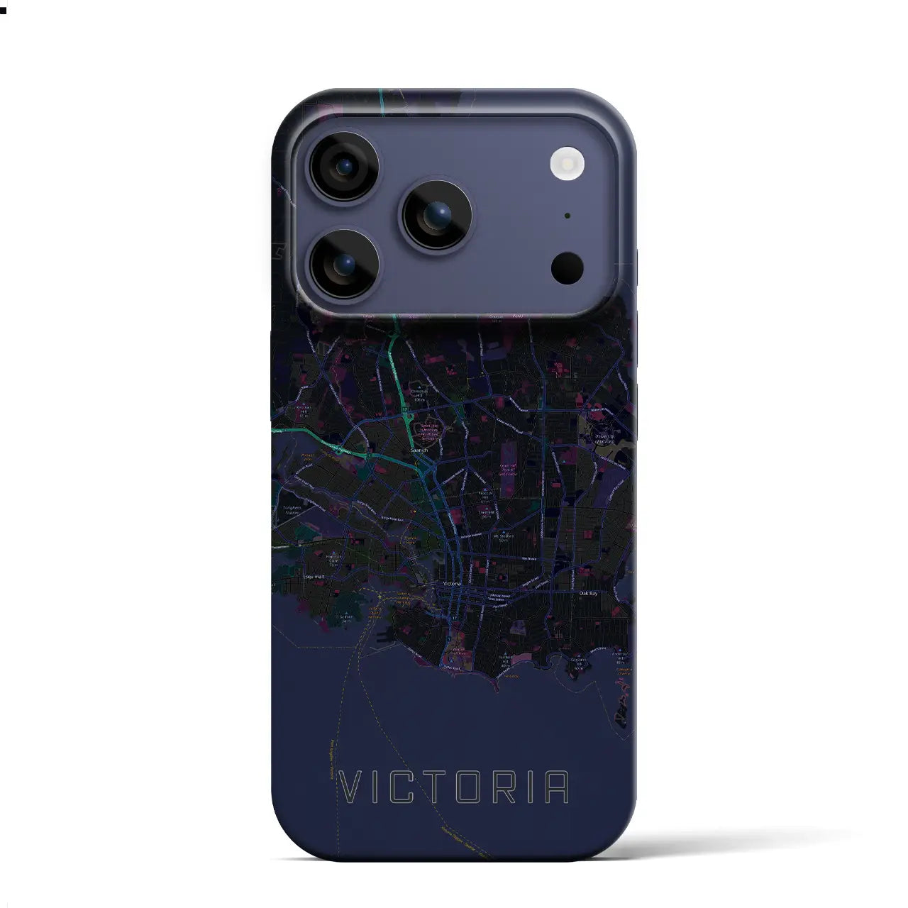 【ビクトリア（カナダ）】地図柄iPhoneケース（バックカバータイプ）