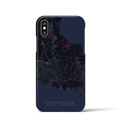 【ビクトリア（カナダ）】地図柄iPhoneケース（バックカバータイプ）