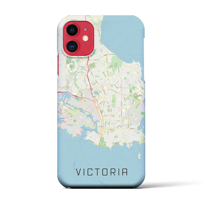 【ビクトリア（カナダ）】地図柄iPhoneケース（バックカバータイプ）