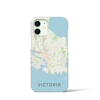 【ビクトリア（カナダ）】地図柄iPhoneケース（バックカバータイプ）