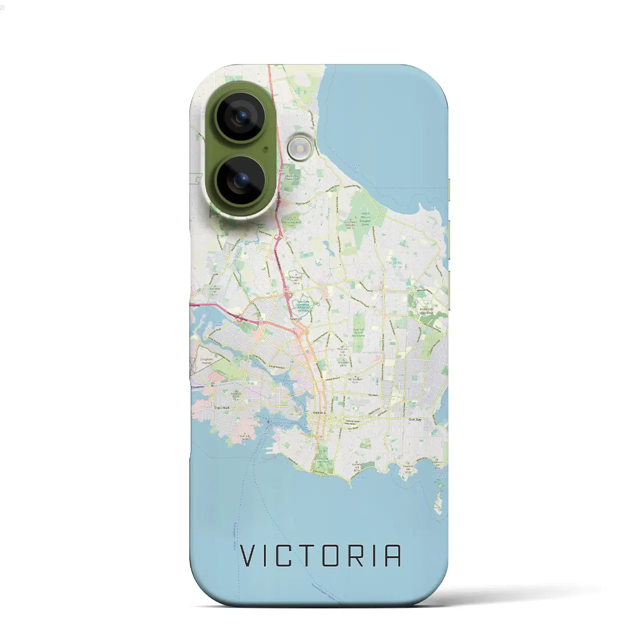 【ビクトリア（カナダ）】地図柄iPhoneケース（バックカバータイプ）