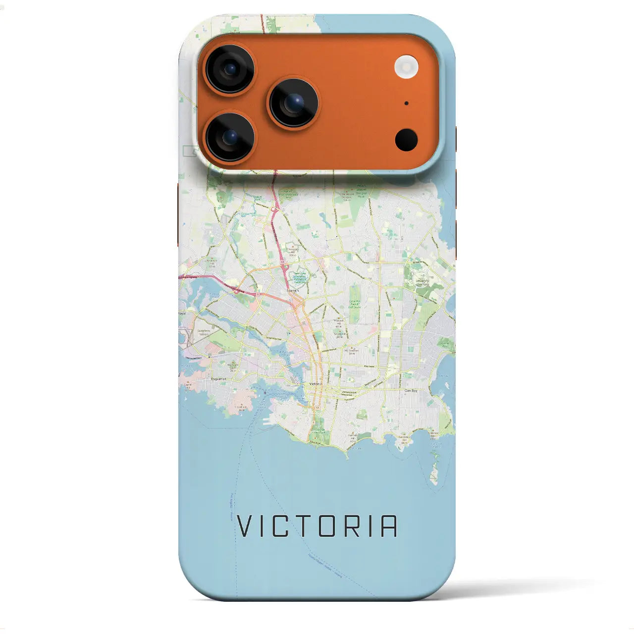 【ビクトリア（カナダ）】地図柄iPhoneケース（バックカバータイプ）