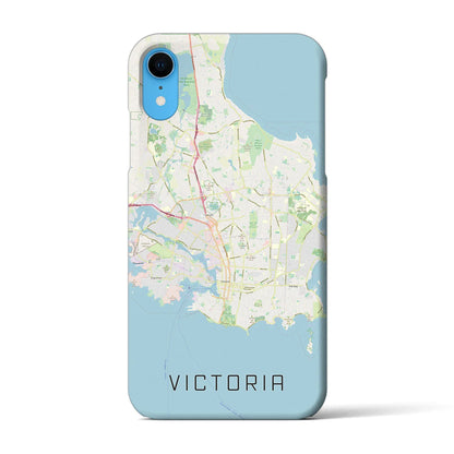 【ビクトリア（カナダ）】地図柄iPhoneケース（バックカバータイプ）