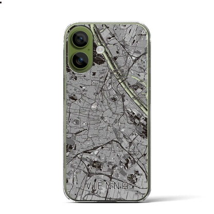 【ウィーン（オーストリア）】地図柄iPhoneケース（クリアタイプ）