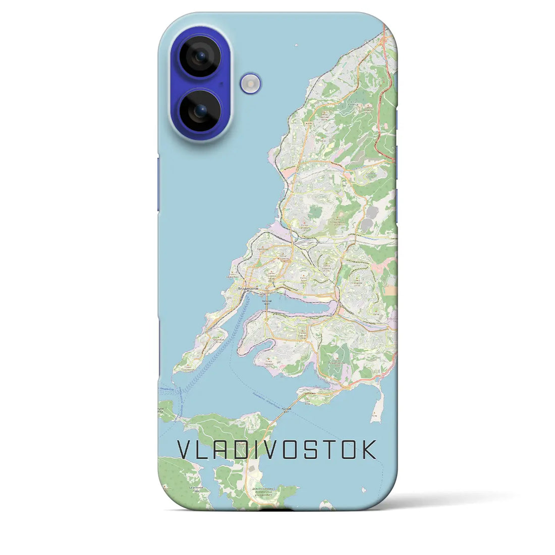 【ウラジオストク(ロシア)】地図柄iPhoneケース(バックカバータイプ)ナチュラル・iPhone 16 Pro Max 用