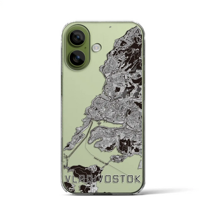 【ウラジオストク（ロシア）】地図柄iPhoneケース（クリアタイプ）