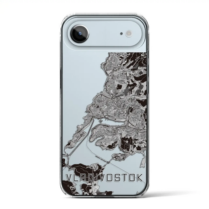 【ウラジオストク（ロシア）】地図柄iPhoneケース（クリアタイプ）
