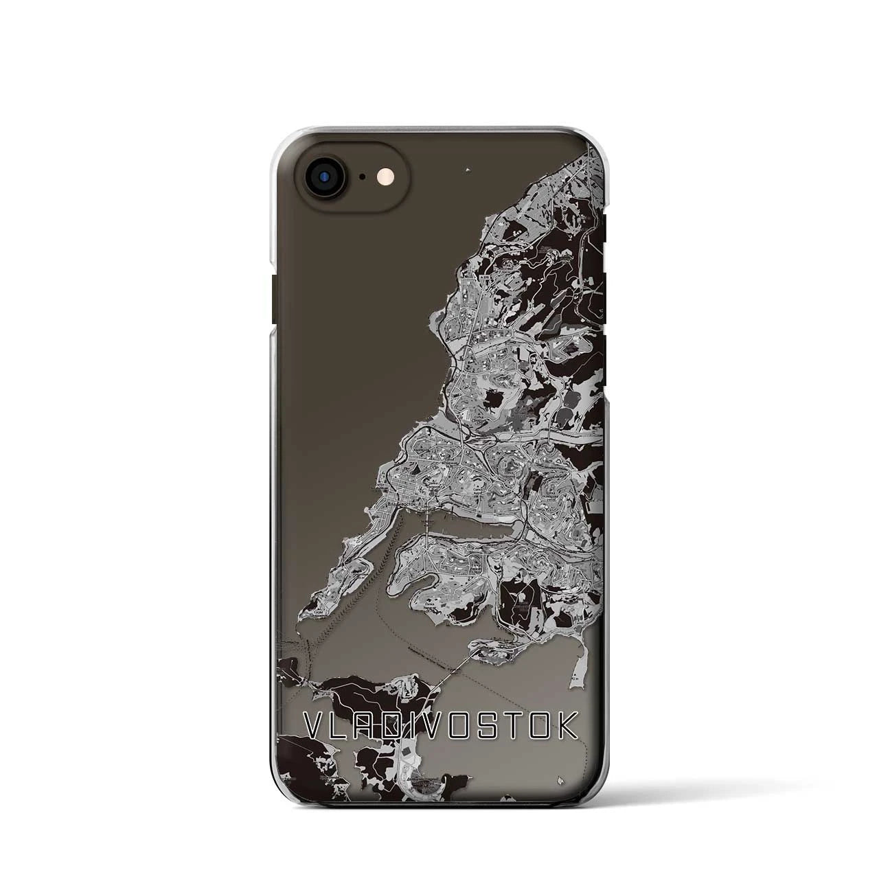 【ウラジオストク（ロシア）】地図柄iPhoneケース（クリアタイプ）