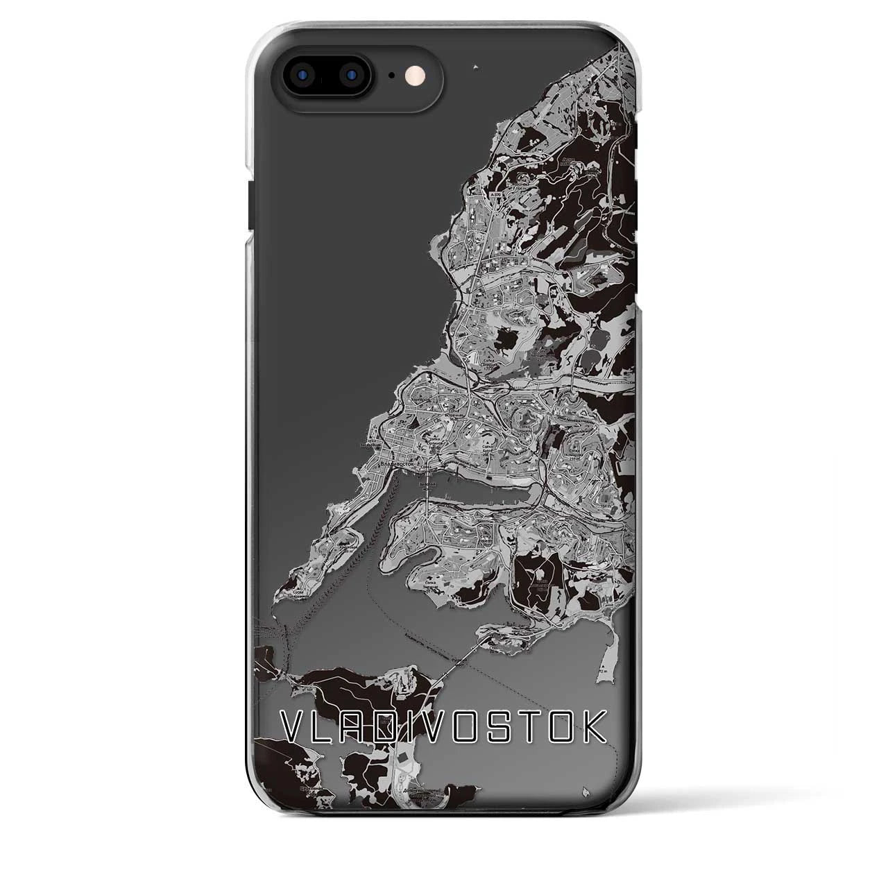 【ウラジオストク（ロシア）】地図柄iPhoneケース（クリアタイプ）