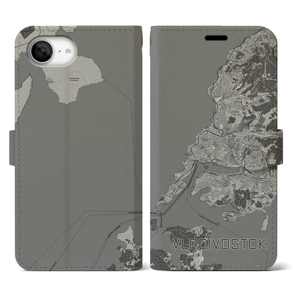 【ウラジオストク（ロシア）】地図柄iPhoneケース（手帳タイプ）