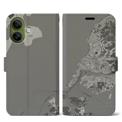 【ウラジオストク（ロシア）】地図柄iPhoneケース（手帳タイプ）
