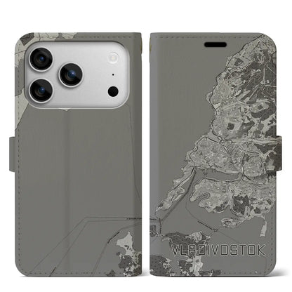 【ウラジオストク（ロシア）】地図柄iPhoneケース（手帳タイプ）