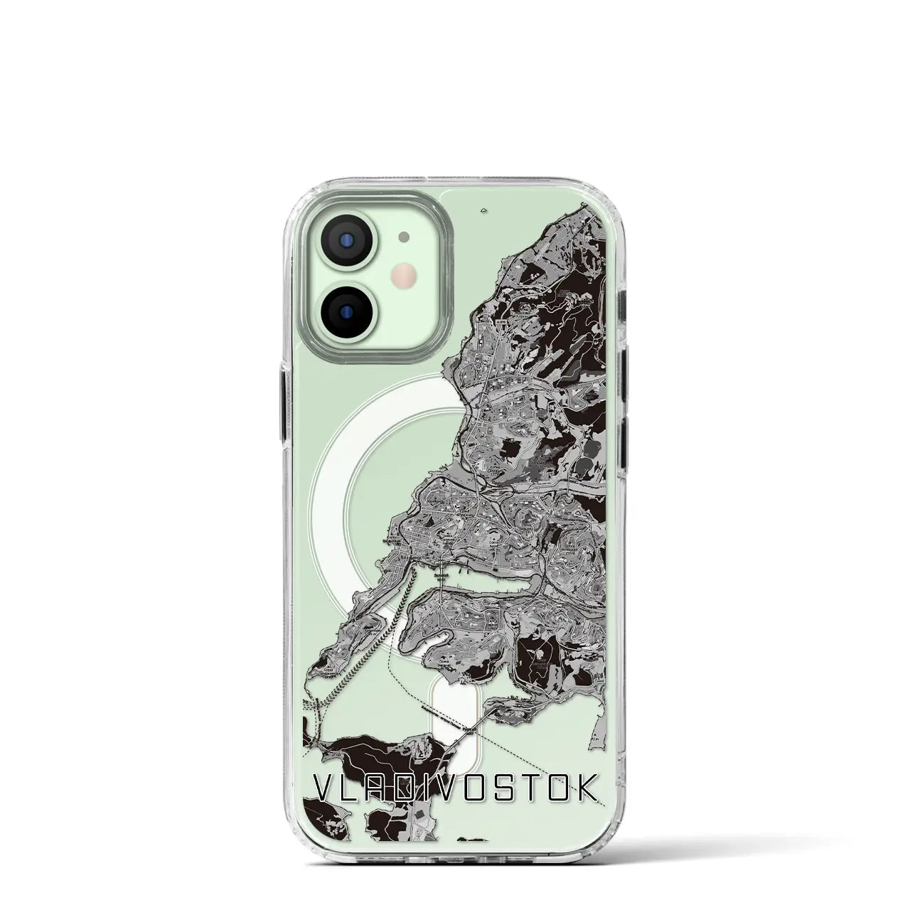 【ウラジオストク（ロシア）】地図柄iPhoneケース（MagSafeタイプ）
