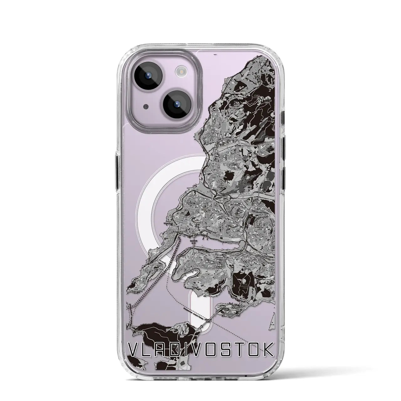 【ウラジオストク（ロシア）】地図柄iPhoneケース（MagSafeタイプ）
