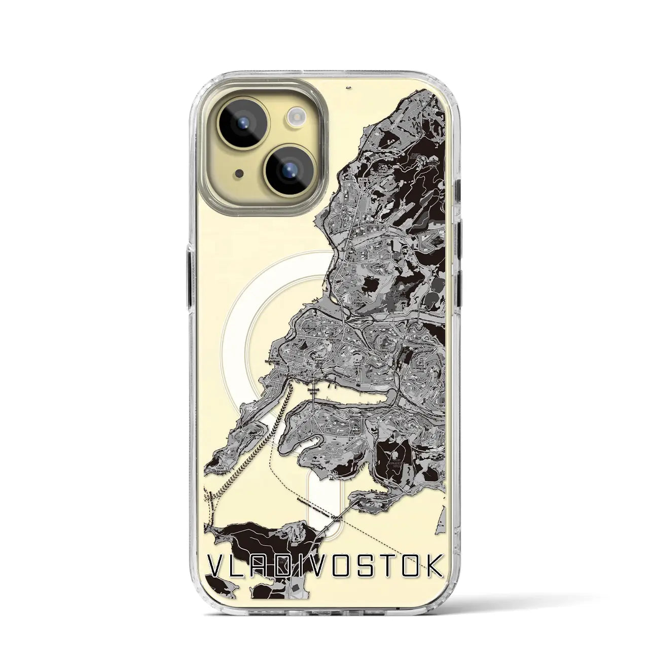 【ウラジオストク（ロシア）】地図柄iPhoneケース（MagSafeタイプ）