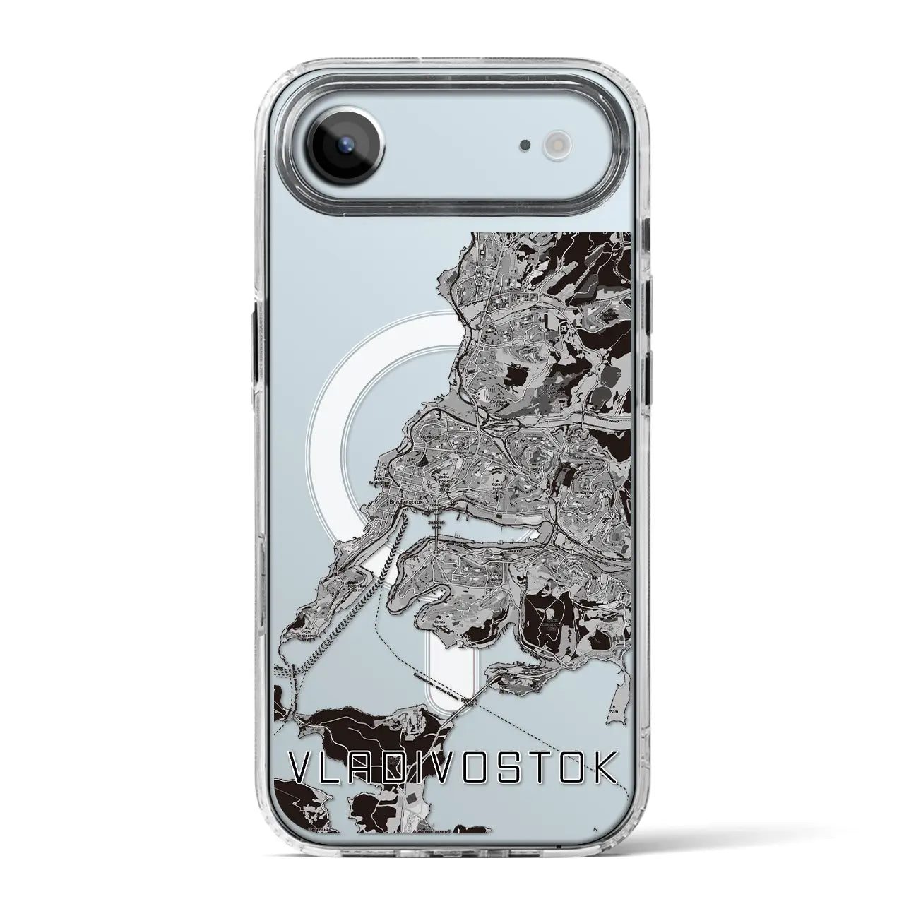 【ウラジオストク（ロシア）】地図柄iPhoneケース（MagSafeタイプ）
