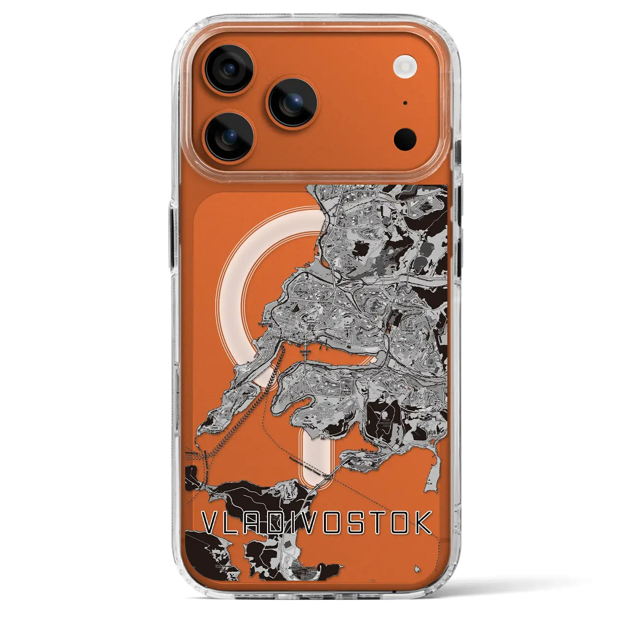 【ウラジオストク（ロシア）】地図柄iPhoneケース（MagSafeタイプ）