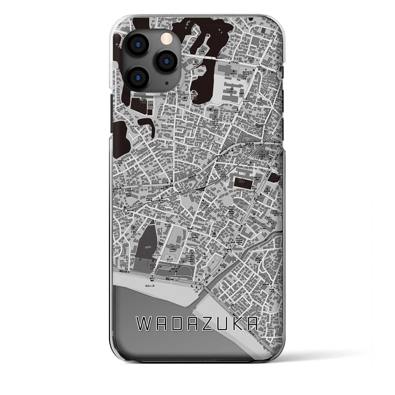 【和田塚（神奈川県）】地図柄iPhoneケース（クリアタイプ）