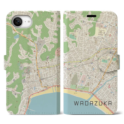 【和田塚（神奈川県）】地図柄iPhoneケース（手帳タイプ）