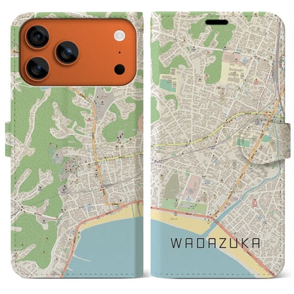 【和田塚（神奈川県）】地図柄iPhoneケース（手帳タイプ）