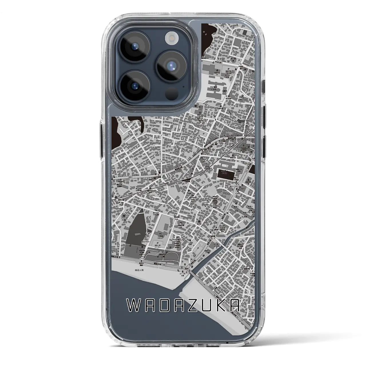 【和田塚（神奈川県）】地図柄iPhoneケース（MagSafeタイプ）
